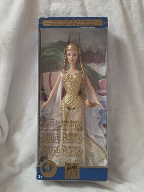 Vintage 2003 Barbie Dolls of the World Princess of the Vikings NRFB #B6361